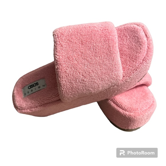 ASOS DESIGN Taya padded flatform sandals in pink - Picture 8 of 11